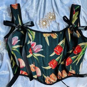 Vintage corset top for women